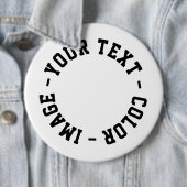 Maak het je eigen ronde 6 inch button 6,0 cm (In situ)