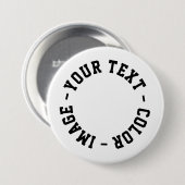 Maak het je eigen Round 3 inch Ronde Button 7,6 Cm (Voorkant /achterkant)