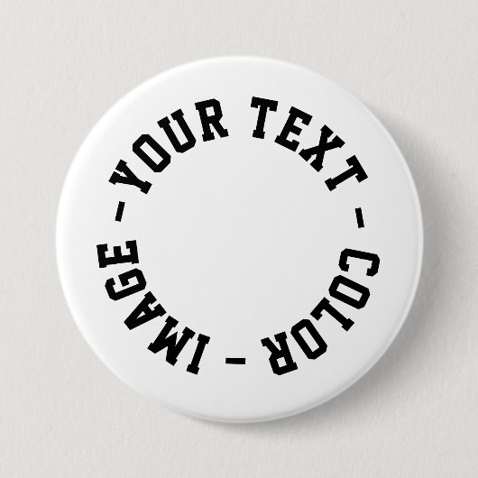 Maak het je eigen Round 3 inch Ronde Button 7,6 Cm (Voorkant)