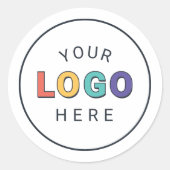 Maak het jouw aangepaste logo ronde sticker (Voorkant)
