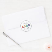 Maak het jouw aangepaste logo ronde sticker (Envelop)