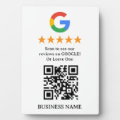 Maak het jouw QR-code Google Review Fotoplaat (voorkant)
