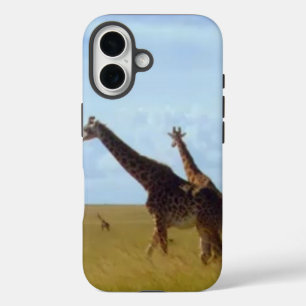 Maak het Keniaanse Afrikaanse savanne-giraffen iPhone 16 Hoesje