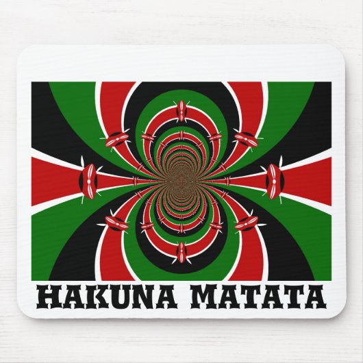 Maak het kenyan kleurrijke kleuren van het Patroon Muismat (Voorkant)