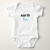 Maak het leven leuk Baby Bodysuit (Voorkant)