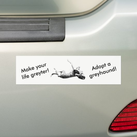 Maak het leven nog mooier - gebruik de grijze bump bumpersticker (Op auto)