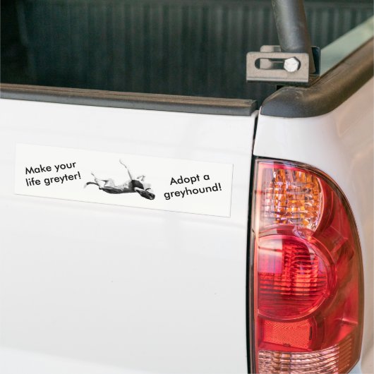 Maak het leven nog mooier - gebruik de grijze bump bumpersticker (Op Truck)