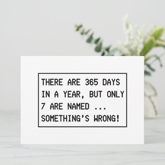 Maak het logisch! bedankkaart (Staand voorkant)