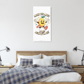 Maak het Meest – Citroen Poster Kunst Canvas Afdruk (Insitu (Slaapkamer))