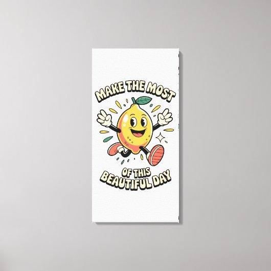 Maak het Meest – Citroen Poster Kunst Canvas Afdruk (Voorkant)
