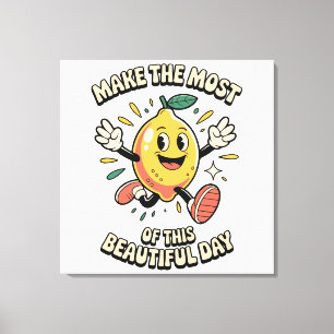 Maak het Meest – Citroen Poster Kunst Canvas Afdruk