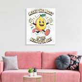 Maak het Meest – Citroen Poster Kunst Canvas Afdruk (Insitu (Woonkamer))