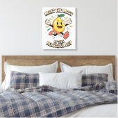 Maak het Meest – Citroen Poster Kunst Canvas Afdruk (Insitu (Slaapkamer))