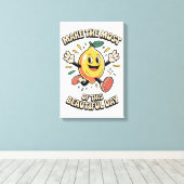 Maak het Meest – Citroen Poster Kunst Canvas Afdruk (Insitu (Houten vloer))