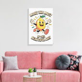 Maak het Meest – Citroen Poster Kunst Canvas Afdruk (Insitu (Woonkamer))
