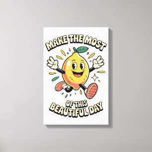 Maak het Meest – Citroen Poster Kunst Canvas Afdruk