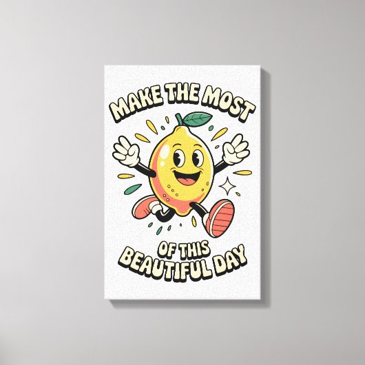 Maak het Meest – Citroen Poster Kunst Canvas Afdruk (Voorkant)