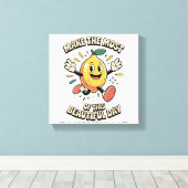 Maak het Meest – Citroen Poster Kunst Canvas Afdruk (Insitu (Houten vloer))