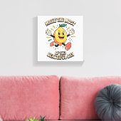Maak het Meest – Citroen Poster Kunst Canvas Afdruk (Insitu (Woonkamer))