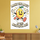 Maak het Meest – Citroen Poster Kunst Canvas Afdruk (Insitu (Woonkamer))