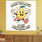 Maak het Meest – Citroen Poster Kunst Canvas Afdruk (Insitu (Woonkamer))