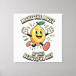 Maak het Meest – Citroen Poster Kunst Canvas Afdruk