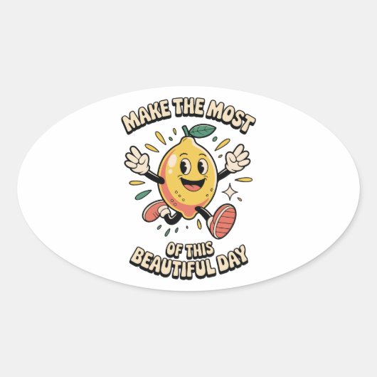 Maak het Meest – Citroen Vinyl Sticker (Voorkant)