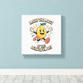 Maak het Meest – Poster Kunst Citroen Canvas Afdruk (Insitu (Houten vloer))