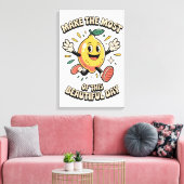 Maak het Meest – Poster Kunst Citroen Canvas Afdruk (Insitu (Woonkamer))