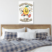 Maak het Meest – Poster Kunst Citroen Canvas Afdruk (Insitu (Slaapkamer))
