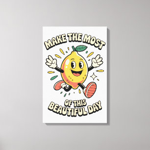 Maak het Meest – Poster Kunst Citroen Canvas Afdruk
