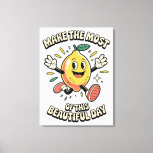 Maak het Meest – Poster Kunst Citroen Canvas Afdruk
