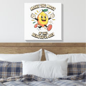 Maak het Meest – Poster Kunst Citroen Canvas Afdruk (Insitu (Slaapkamer))