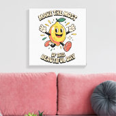 Maak het Meest – Poster Kunst Citroen Canvas Afdruk (Insitu (Woonkamer))