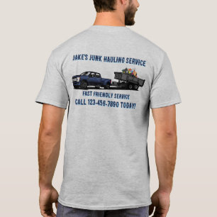 Maak het merk van de afvalverwijderings verzendser t-shirt