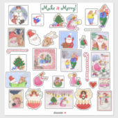 Maak het Merry! Kerst stickers (Vel)