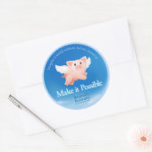 Maak het mogelijk sticker groot rond (6 pack) (Envelop)