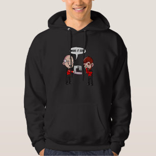 Maak het naai Quilter Naaimachine Loves Hoodie