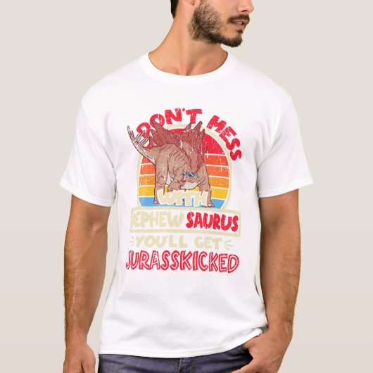 Maak het niet bont met Nephew Saurus T-shirt (Voorkant)
