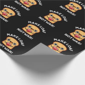 Maak het niet-oorlogsmatig laffe positieve brood d cadeaupapier (Hoek)