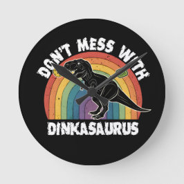 Maak het niet stuk met Dinkasaurus Pickleball Ronde Klok