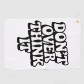 Maak het niet te ingewikkeld! golfhanddoek (Horizontaal)