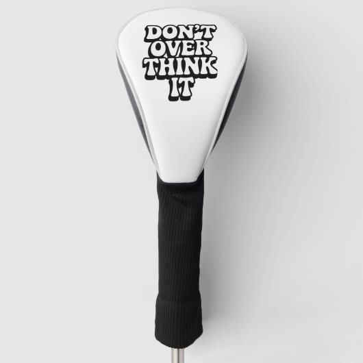 Maak het niet te ingewikkeld! golfheadcover (Voorkant)