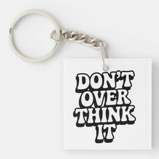 Maak het niet te ingewikkeld! sleutelhanger (voorkant)