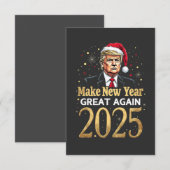 Maak het nieuwe jaar weer geweldig 2025 Trump inau Bedankkaart (Voorkant / Achterkant)
