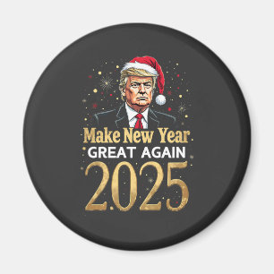 Maak het nieuwe jaar weer geweldig 2025 Trump inau Magneet