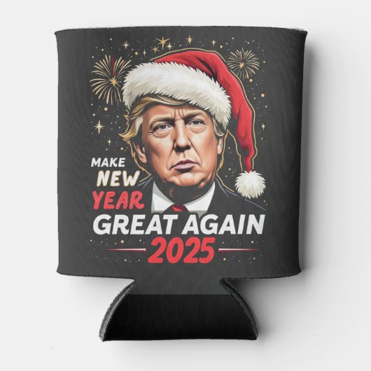 Maak het nieuwe jaar weer geweldig 2025 Trump New  Blikjeskoeler (Voorkant)