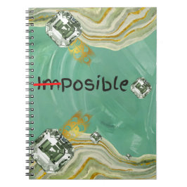 maak het onmogelijke mogelijk notitieboek
