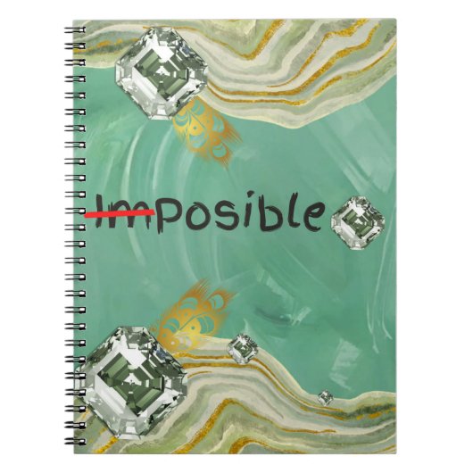 maak het onmogelijke mogelijk notitieboek (Voorkant)