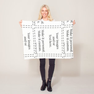 Maak het persoonlijk. 10tshirts.com fleece deken